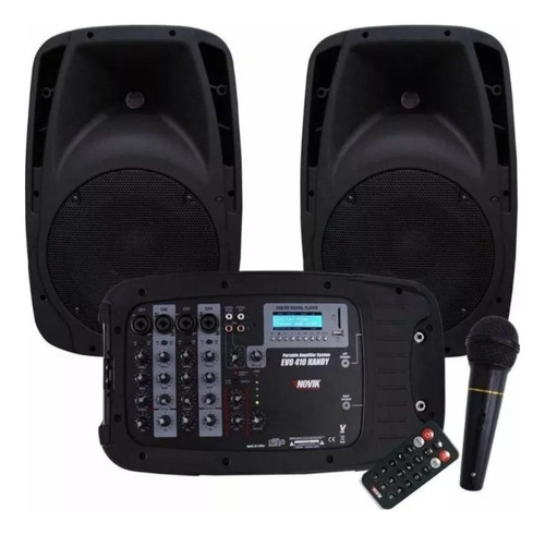 Set De Amplificación Novik Evo 410 Handy Profesional 