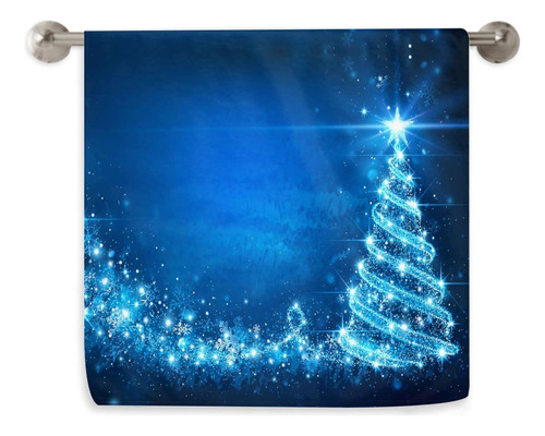 Vunko Christmas Magic Tree Azul Cocina Microfibra Cabello Ma