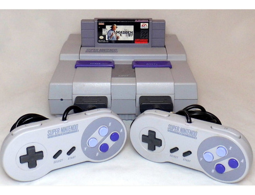 Super Nintendo Clássico , Dois Controles, Mais De Dez Jogos.
