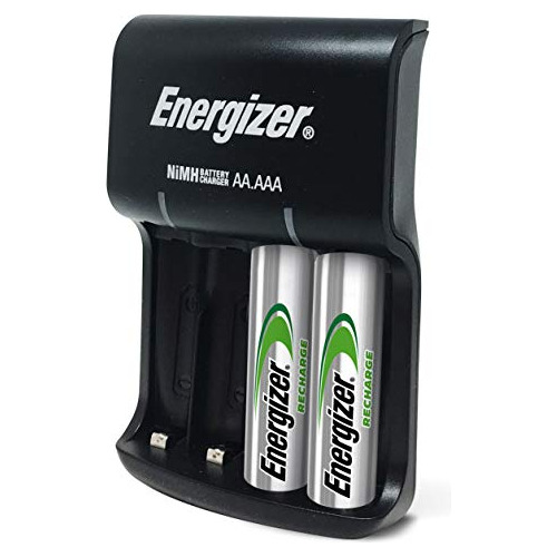 Energizador Recarga Valor Cargador Con 4 Pilas Aa Nimh Recar