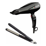 Babyliss Pro Combo Secadora Volare V1 Con Plancha Titanium Color Negro