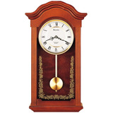 Reloj De Pared Bulova Clocks C4443 Vintage Madera Pendulo 