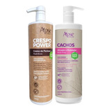 Kit Creme De Pentear Crespo Power 1l E Ativador Cachos 1l