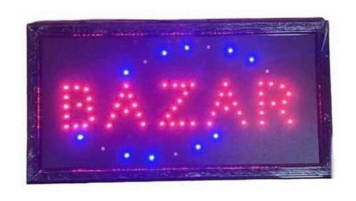 Letreros Led Luminoso Bazar 48x25cm