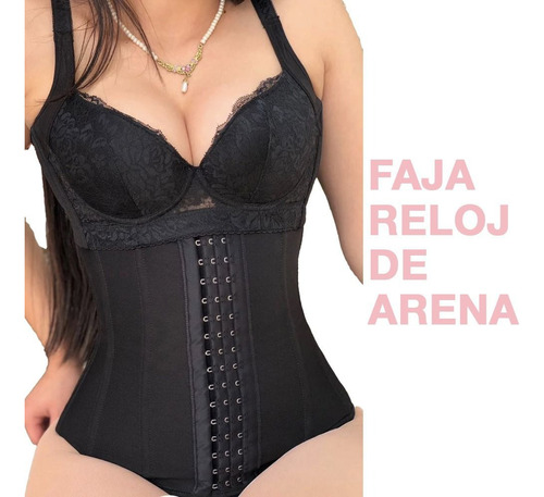 Faja Colombiana Reloj De Arena Talle Largo Corte Curva 