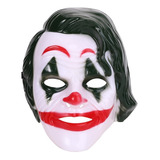 Mascara Careta Joker Rigida Guason Cotillon Color Blanca