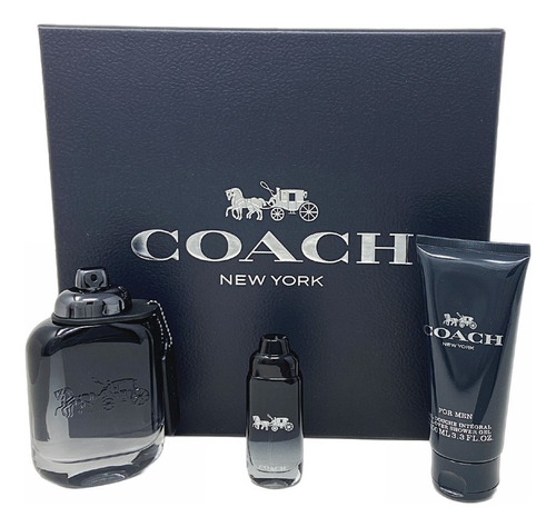 Coach Set De 3 Pz Con Miniatura Para Hombre