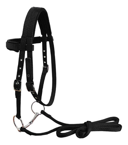 Cabezal De Caballo Brida Horse Rein Negro L