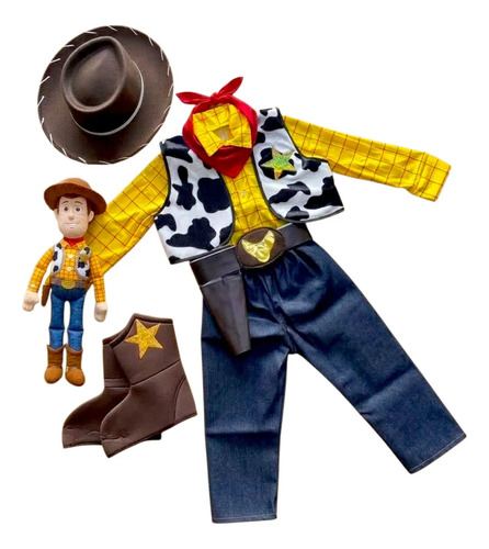 Disfraz Woody Toy Story Vaquero Sheriff Alguacil Buzz + Sombrero