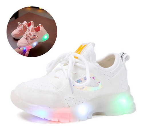 Zapatos Niña Niño Bebé Zapatillas Deportivos Tenis Luz Led