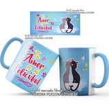 Mug Oreja Interior Azul Amor San Valentin Regalo Pareja 05