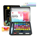 Kit Acuarelas Profesionales Pintura Acuarela Art 48 Colores