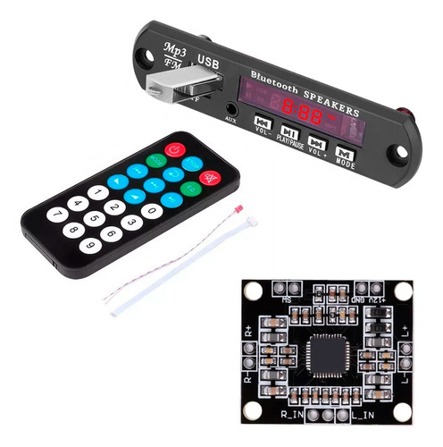 Modulo Reproductor De Audio Bt Usb Sd + Amplificador Pam8610