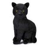 Gato De Halloween De 33 Cm Peluche Suave Y Realista Regalo