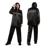 Impermeables Para Negro Motociclismo Lluvia Con Reflejantes