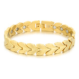 Pulsera Esclava 12 Mm Oro Laminado 18k Hombre Joyeria Caja