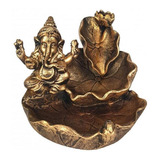 Incensario De Resina Cascata Folha Ganesha
