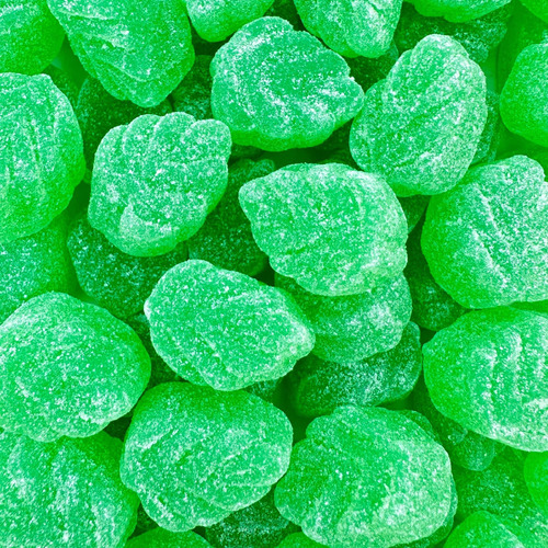 Ilike! Caramelos De Gelatina De Hojas De Menta Verde, Bolsa 