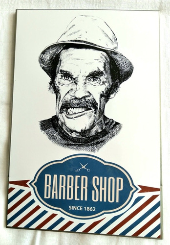 Quadro De Alumínio Barbearia Novo 