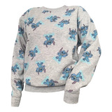 Polerón Stitch Disney Gris Mujer Talla M