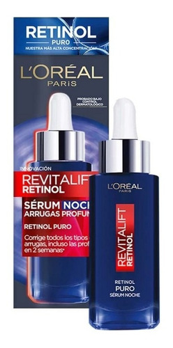 Loréal Paris Serum Facial Noche Con Retinol Revitalift 30 Ml