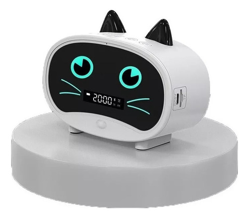 Lindo Altavoz Bluetooth Con Despertador En Forma De Gato