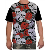 Camisa Camiseta Masculina Estampa Caveira Osso Esqueleto 29