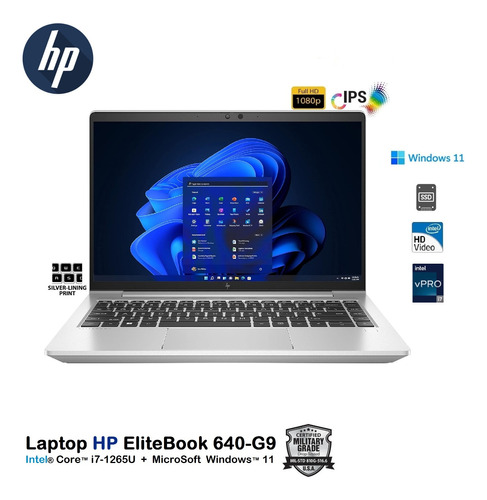 Hp Elitebook 640-g9  Core I7-1265u 32gb 512gb 14fhd W11 Pro