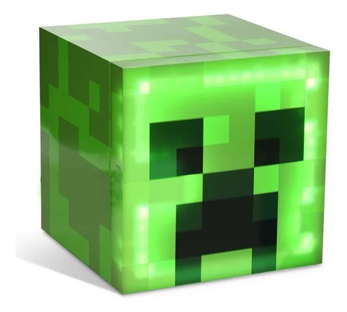 Mini Refri Portatil Verde Gamer Minecraft 9 Latas Luz Led