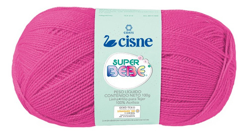 Lana Cisne Super Bebe Por Ovillo - 100gr Color Fucsia 04065