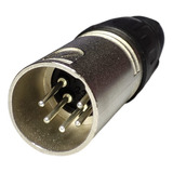 Conector Xlr 5 Pinos Macho De Solda