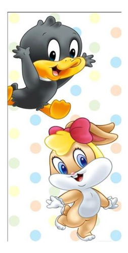 Painel Lateral Em Tecido 2x1 Apenas Frente Looney Tunes