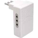 Adaptador Triple Salvaespacio 10 A Blanco