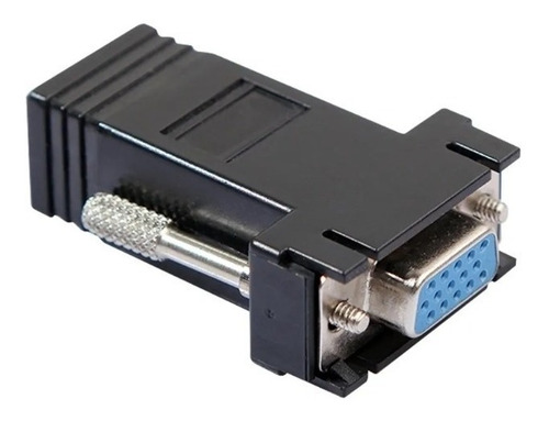 Par De Adaptadores Vga A Cable De Red Extensor Rj45 Hembras