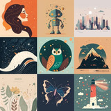 Midjourney Prompt Ilustrações Webdesign Design Grafico