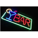 Anuncio Letrero Luminoso Bar Radox 246-454 Led Tipo Neon