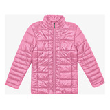 Jaqueta Puffer Infantil Trick Nick Rosa