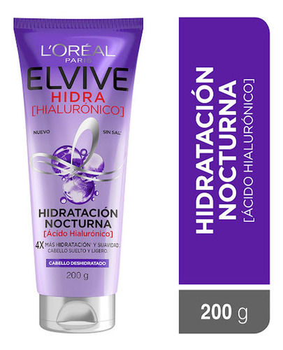 Tratamiento L'oreal Elvive Hidratación Nocturna X 200 Ml