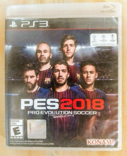 Pes 2018 Ps3 Físico Original Impecable Completo