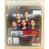 Pes 2018 Ps3 Físico Original Impecable Completo