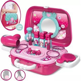 Set De Tocador Didactico Portatil Para Niñas Tipo Maleta