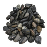 Piedra De Rio Mini Negra 1-3 Cm Aprox // Paquete De 5 Kg