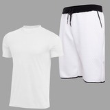 Kit Camisa Shorts Esportivo Treino Térmica Anti Odor Dry Fit