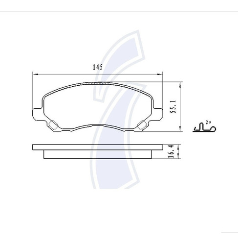 Pastillas Freno Delanteras Jeep Patriot 2010/15 Compas 07/16 Foto 2