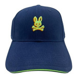 Gorra Psycho Bunny Azul Con Logo Verde Trip Original