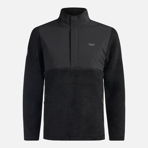 Chaqueta Hombre Glaciar Sherpa-pro 1/4 Zip Negro Lippi