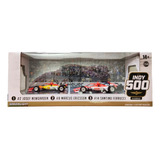 Greenlight Indy 500 Podium 3 Car Set Penske, Shell, Diorama