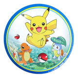 Pack 10 Platos Para Cumpleaños Pokemon Infantil Cotillon 