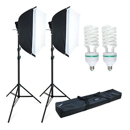 Kit De Iluminación Fotográfica Linco 24 X24  Softbox Am141m