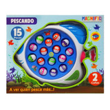 Juego De Pesca Pescando 15 Peces Y 2 Cañas Magnific